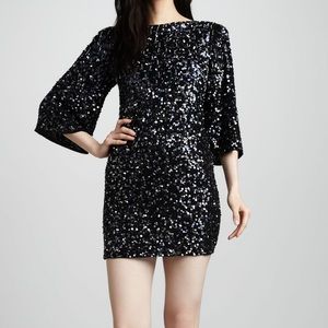 Alice + Olivia Liss Sequined Cocktail Dress